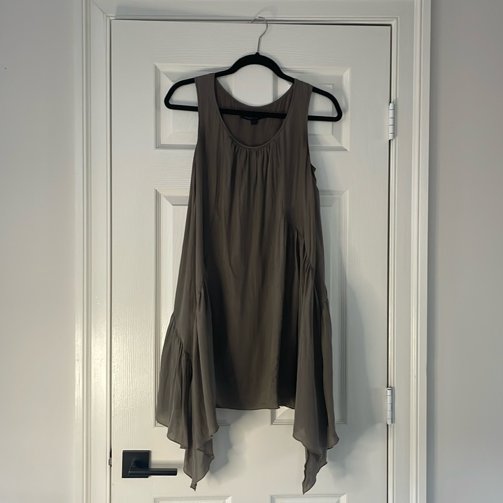 Silk handkerchief- hem tunic dress